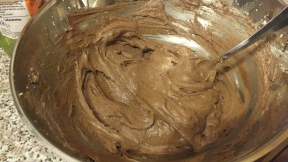 The cocoa powder gave the mixture a really smooth finish